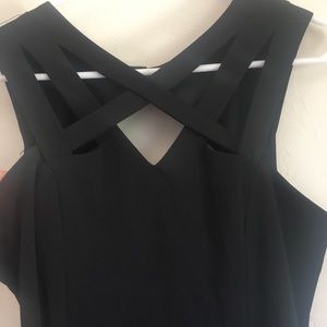 Strappy Black Fit and Flare Dress